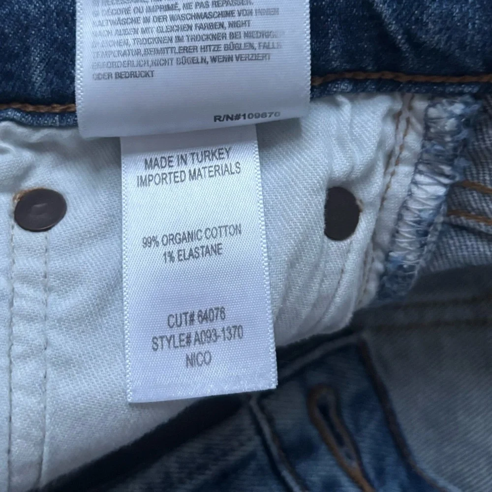 Agolde Women's Straight-Leg Dark Blue Button-Fly Jeans size 25